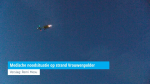Traumahelikopter uitgerukt voor  noodsituatie op strand Vrouwenpolder