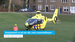 Zwaargewond na val van dak, inzet traumahelikopter