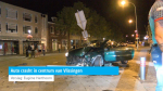 Auto crasht in centrum van Vlissingen