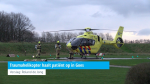 Traumahelikopter haalt patiënt op in Goes