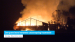 Zeer grote brand verwoest caravanopslag Haamstede