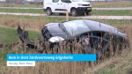 Auto in sloot Zandvoortseweg Grijpskerke